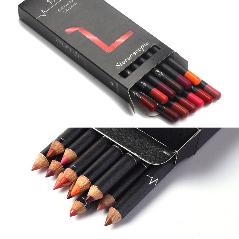 12 kleuren lippenstift pen