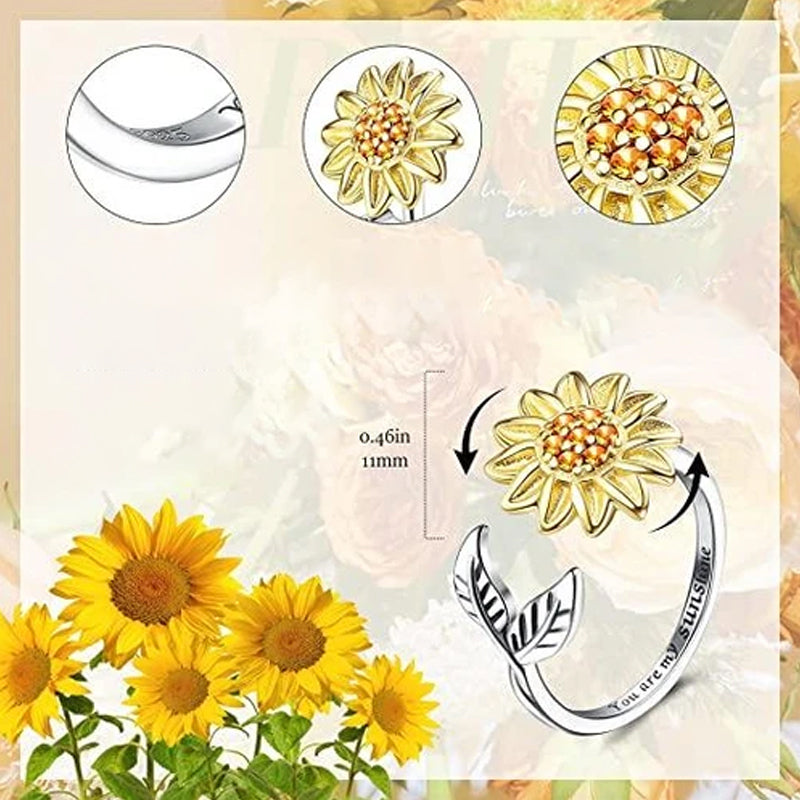 Zonnebloem Spinner Ring
