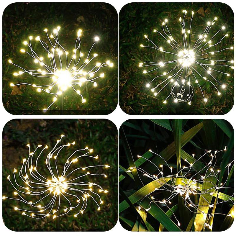 Waterdichte Zonne Garden Vuurwerk Lamp