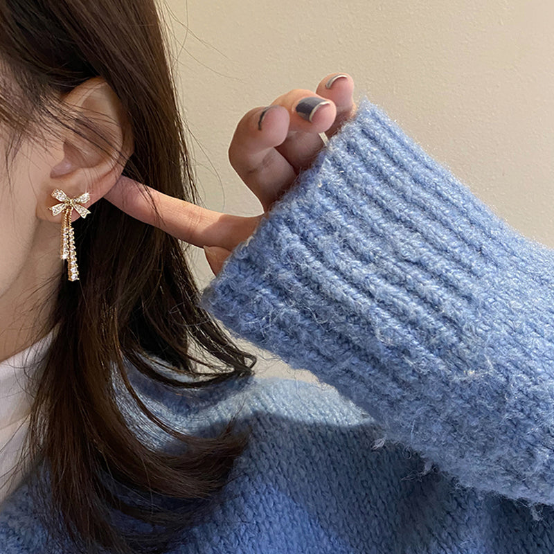 Vlinderdas oorbellen