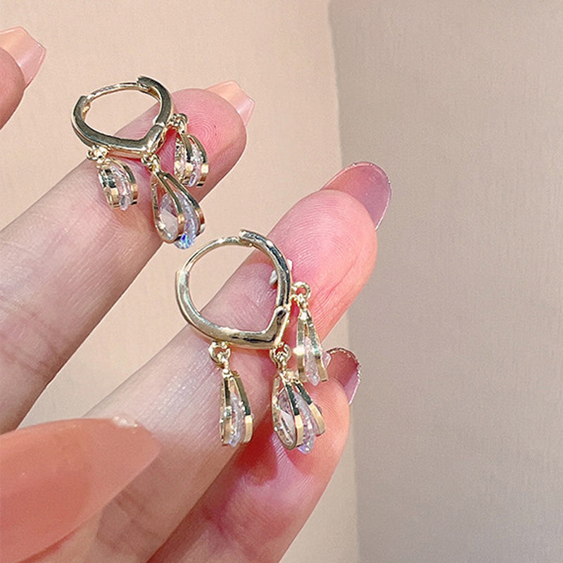 Oorbellen met glanzend hart