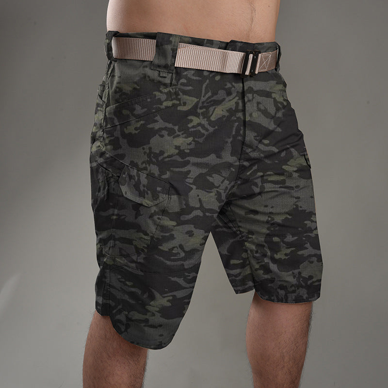 Tactische short in effen kleur