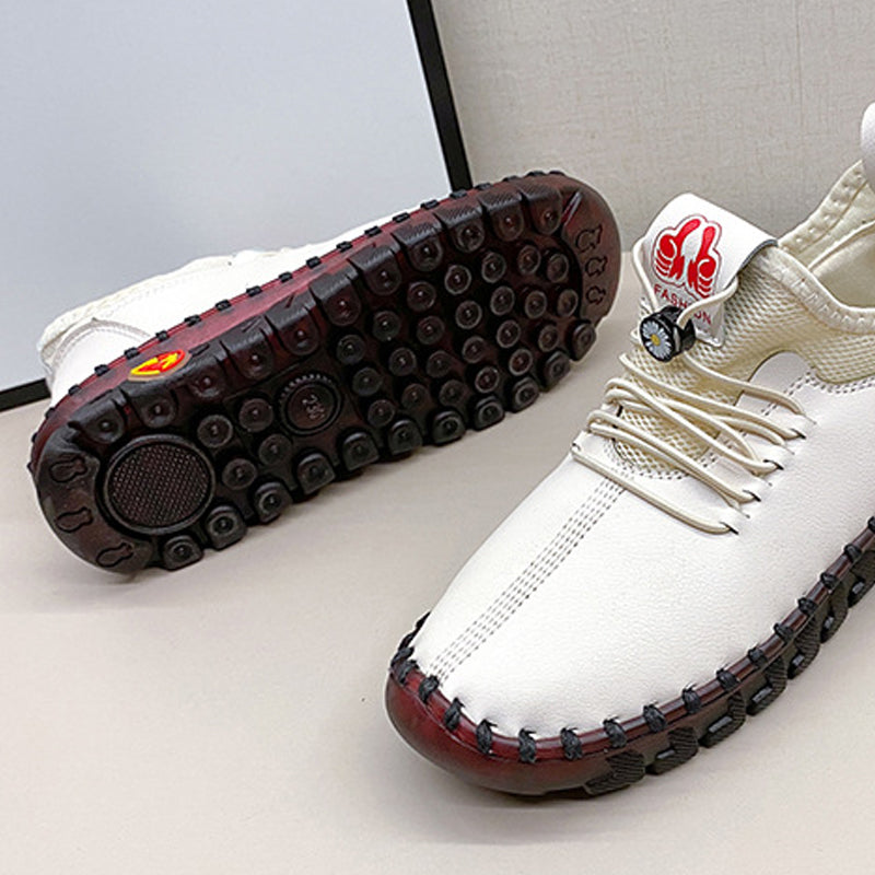 Zachte schoenen met ronde neus