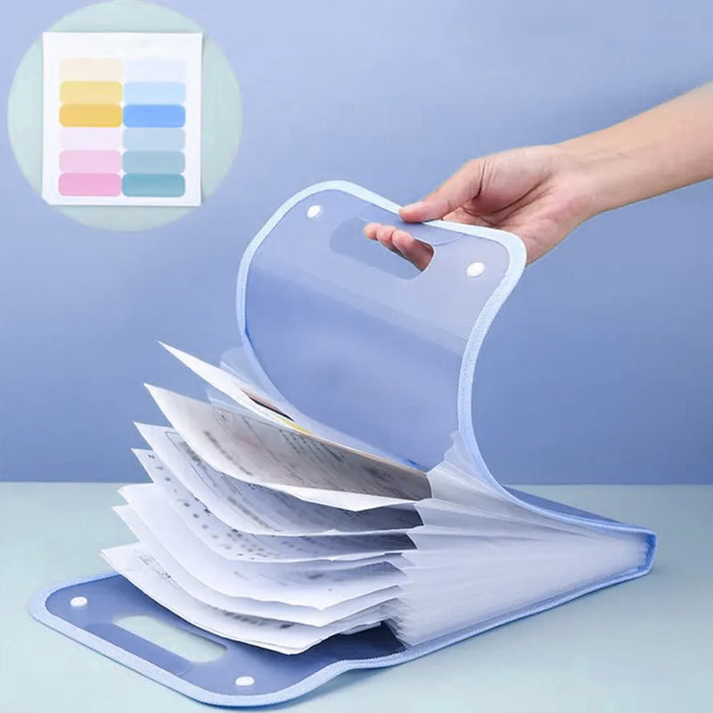 Typared Verticale accordeontas A4 papieren ordner