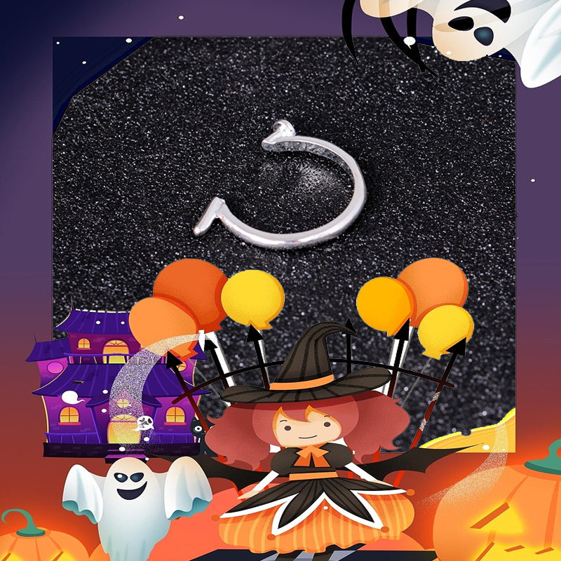 Gekke Halloween Spike Verstelbare Open Ring
