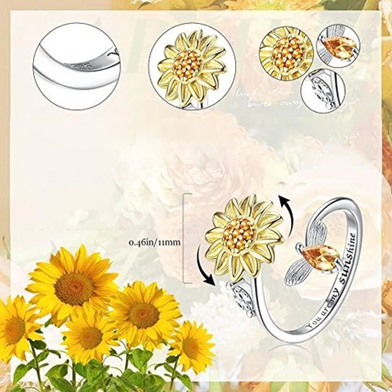 Zonnebloem Spinner Ring