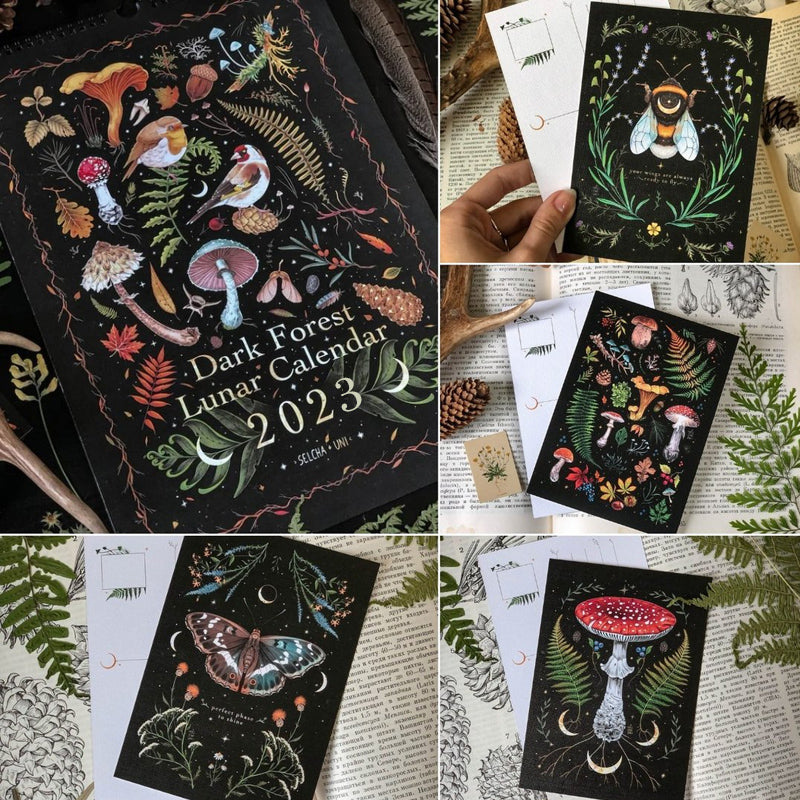2023 Donkere Woud Maankalender
