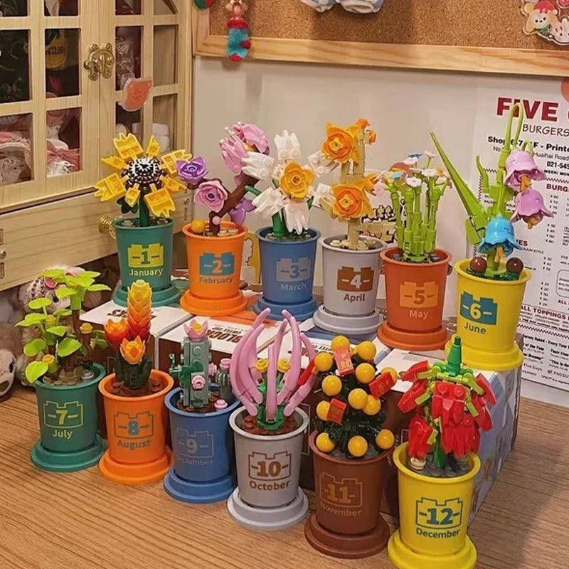 Koffiekopjes planten potblokken