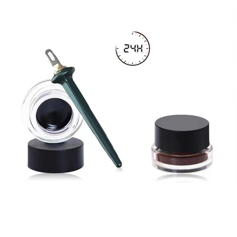 Gemakkelijke eyelinerpen die niet uitwrijft (met eyeliner crème)