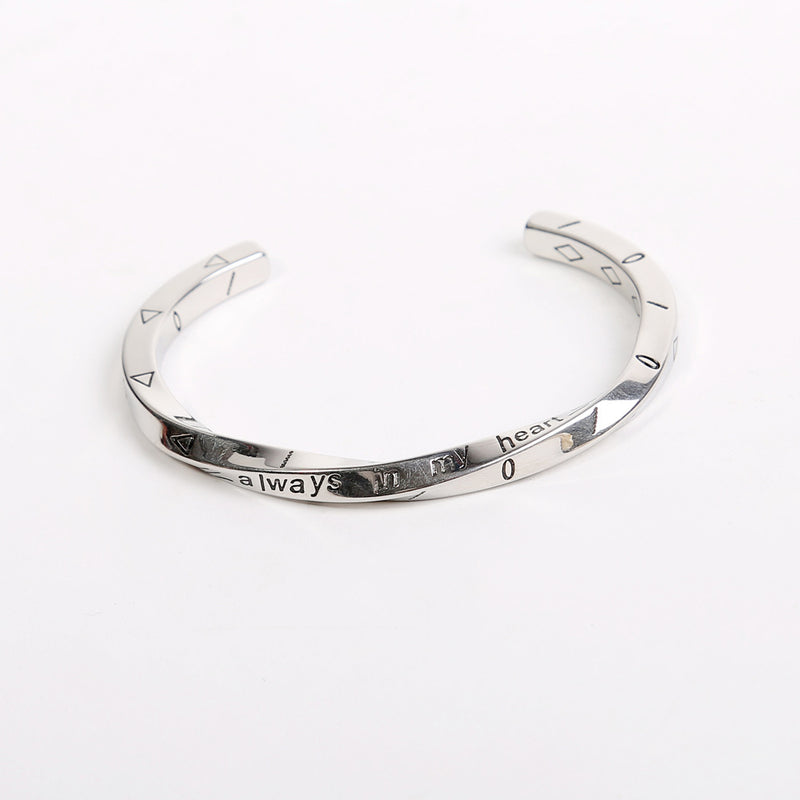 Paar Model Titanium Stalen Armband