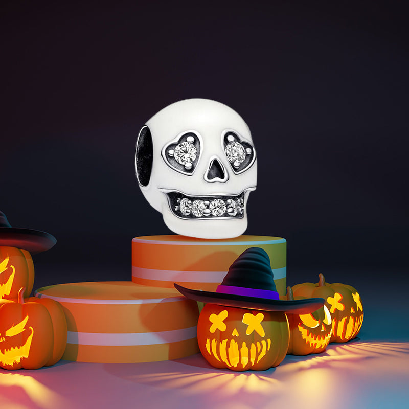 Glow-in-the-dark sprankelende schedelbedel