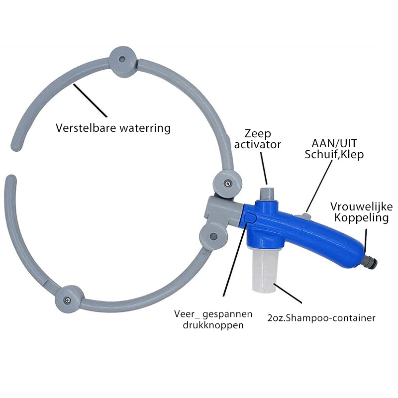 Opvouwbare badring voor huisdieren