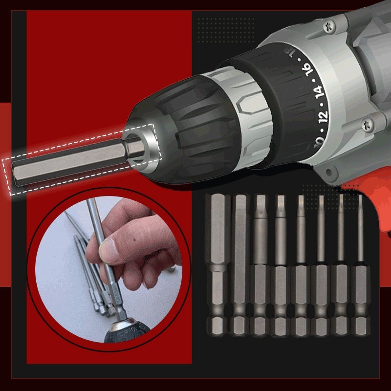 Stalen magnetische zeshoekige bitset