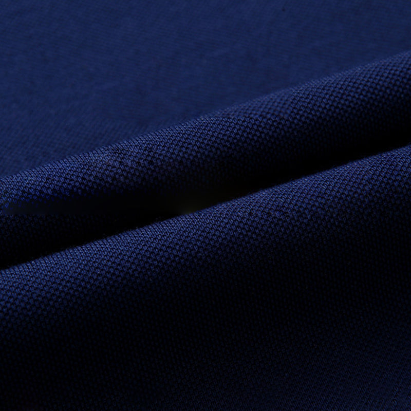 Effen kleur heren poloshirt met zakelijke revers