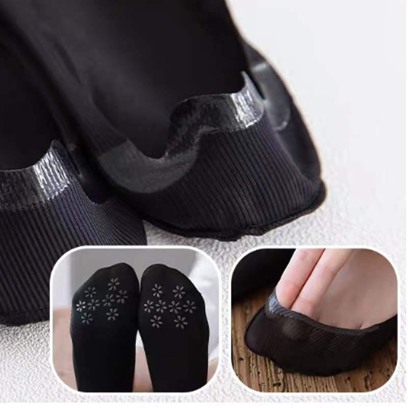 Onzichtbare antislip ijszijden sokken