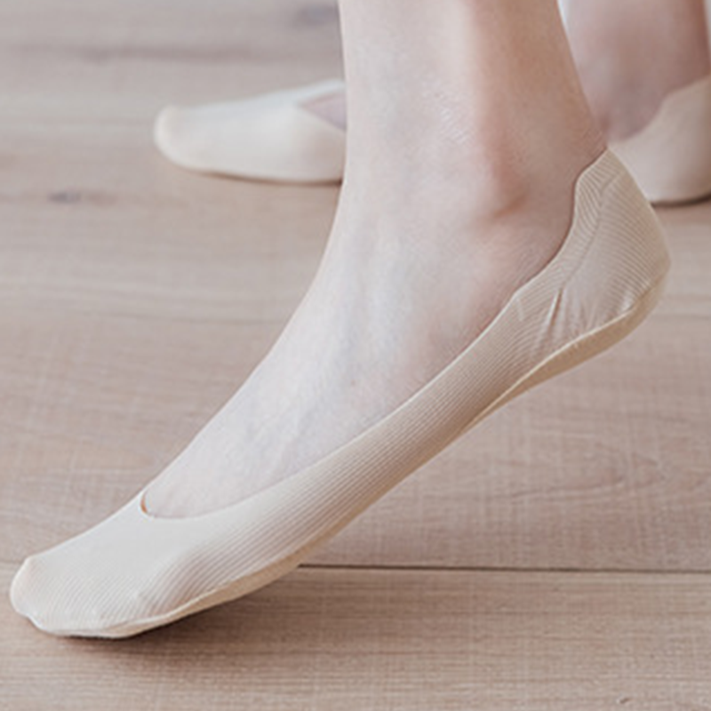 Onzichtbare antislip ijszijden sokken