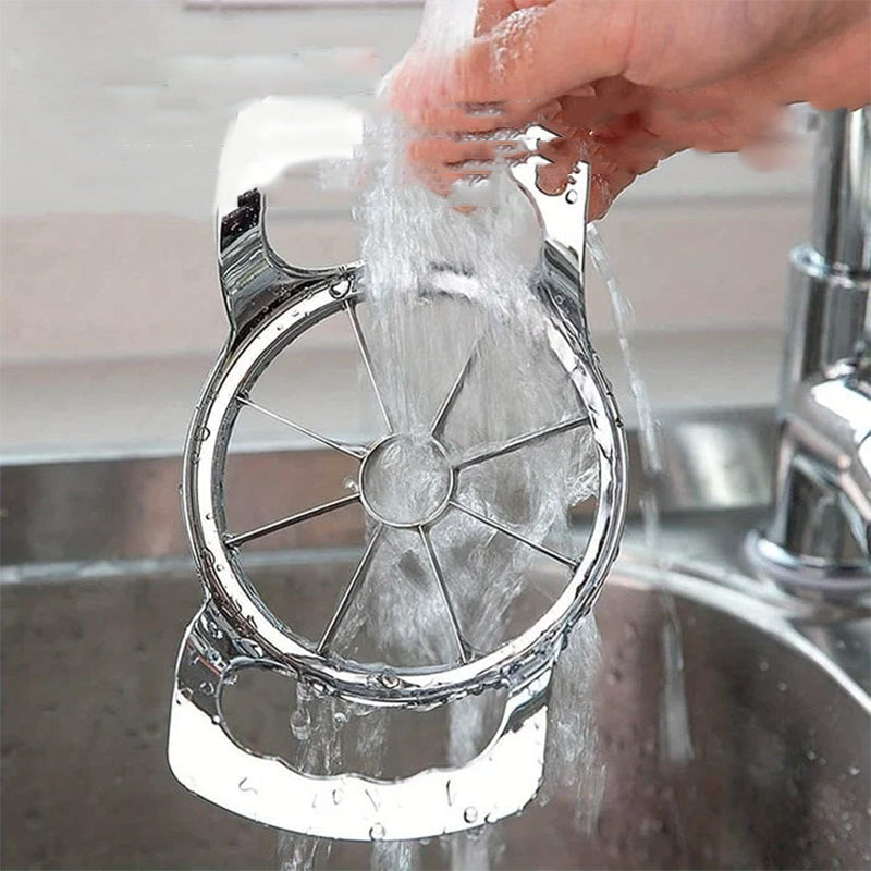 Appelboor en snijmachine