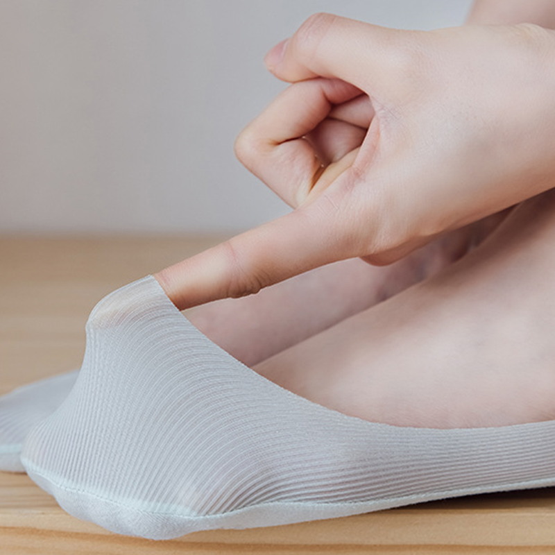 Onzichtbare antislip ijszijden sokken