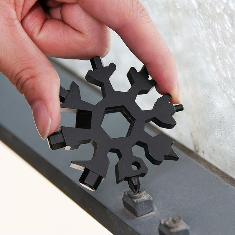 18-in-1 roestvrijstalen sneeuwvlokken multitool