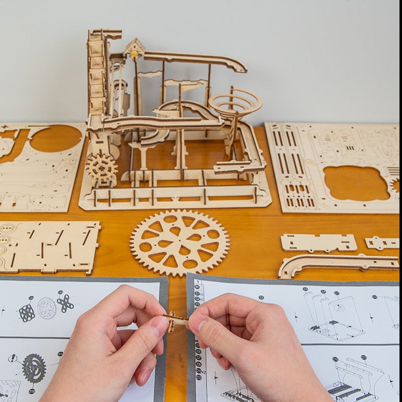 3D DIY puzzelbaan rollende bal speelgoed