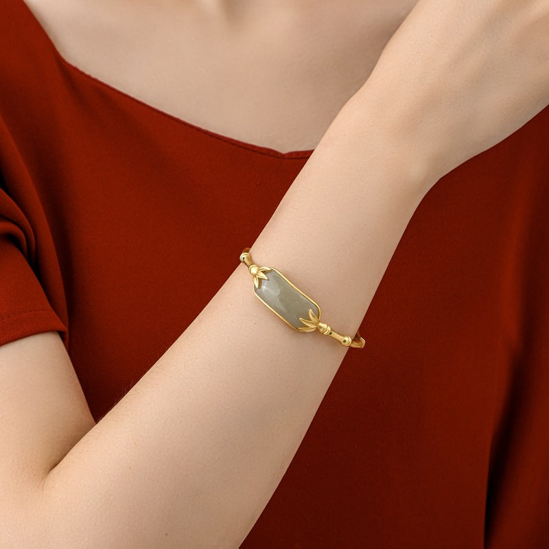 Elegante antieke bamboe armband