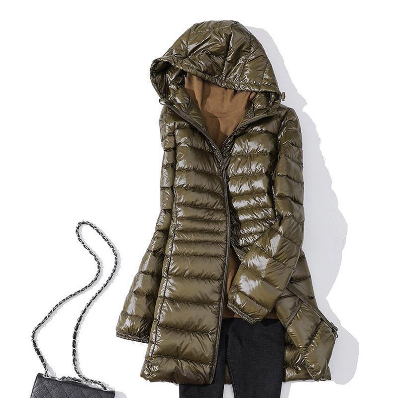 Lichtgewicht Mid-Length Jacket voor Vrouwen