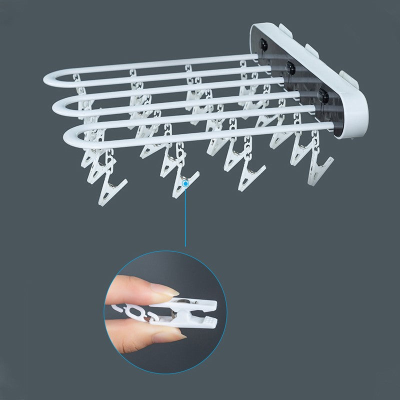 Multifunctioneel opvouwbaar roterend droogrek