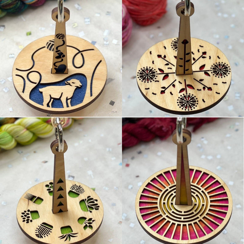 Houten polsgarenhouder