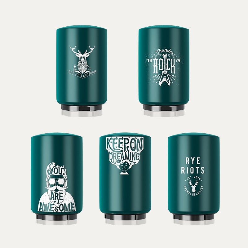 Automatische flesopener met magnetische dopvanger