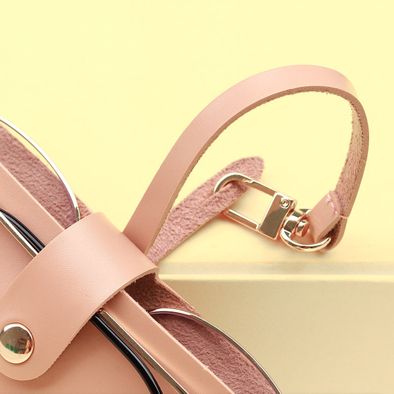 Zonnebrillentas van zacht leer