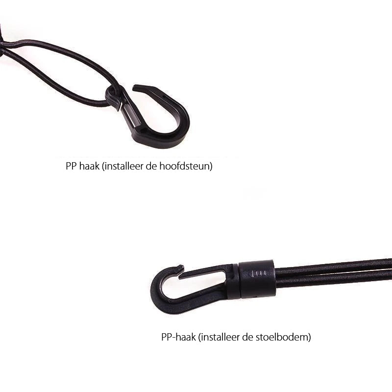 Opslagnetwerk van autostoel