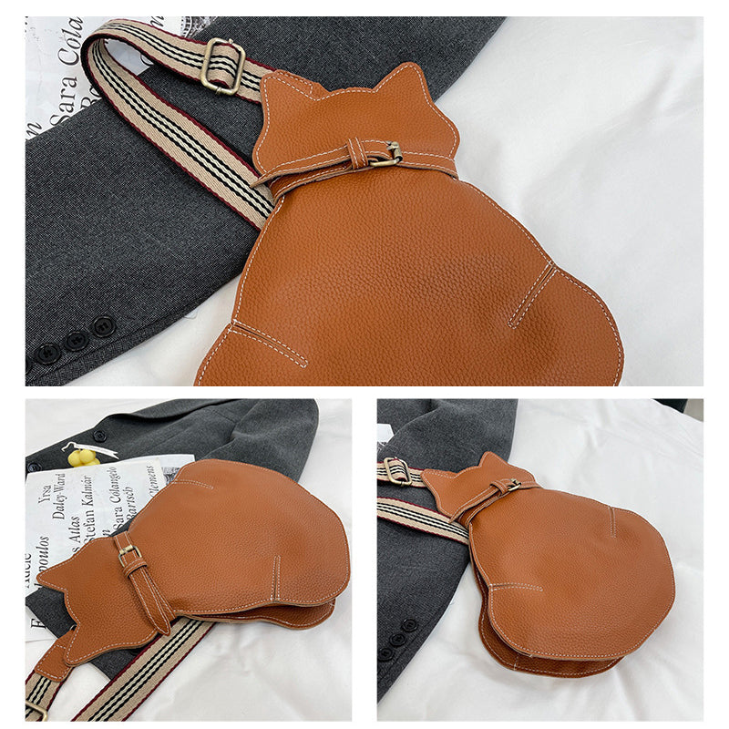 Cross body tas in de vorm van een kat
