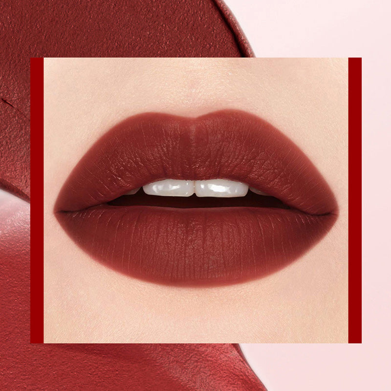 Fluwelen matte lippenstiftset met glamourketting zakje