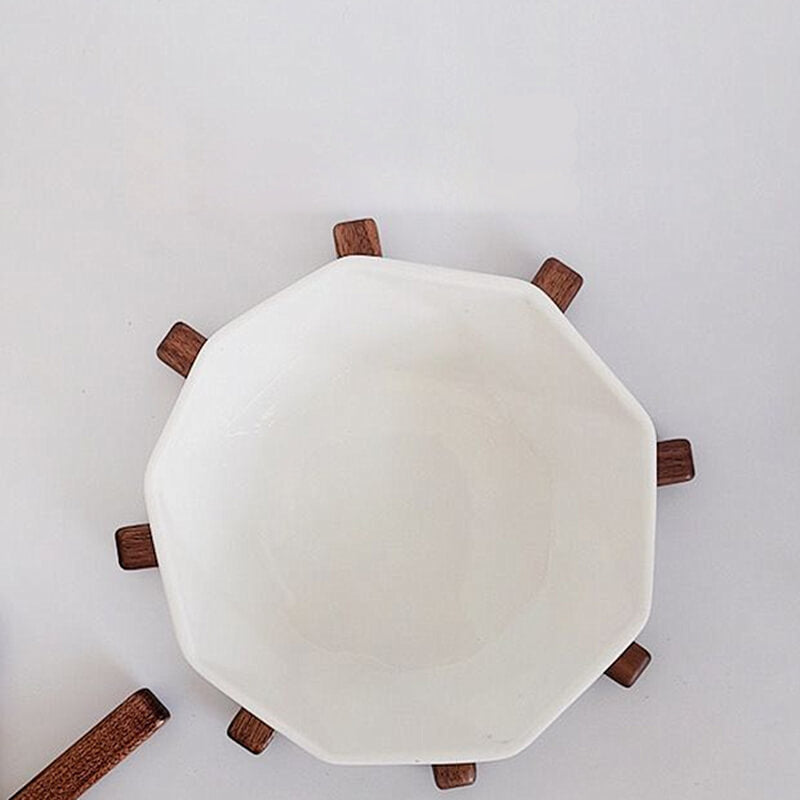 Zwarte walnoot houten tafelmat