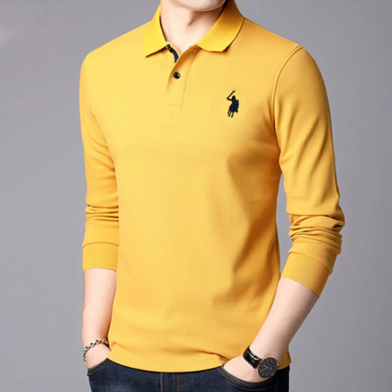 Geborduurd herenpoloshirt