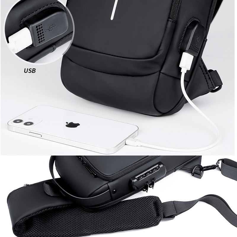 wachtwoord anti-diefstal borsttas