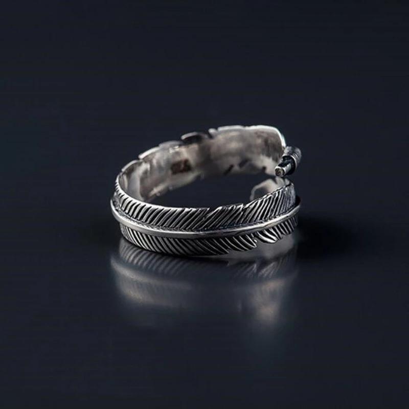 Vintage veren open ring