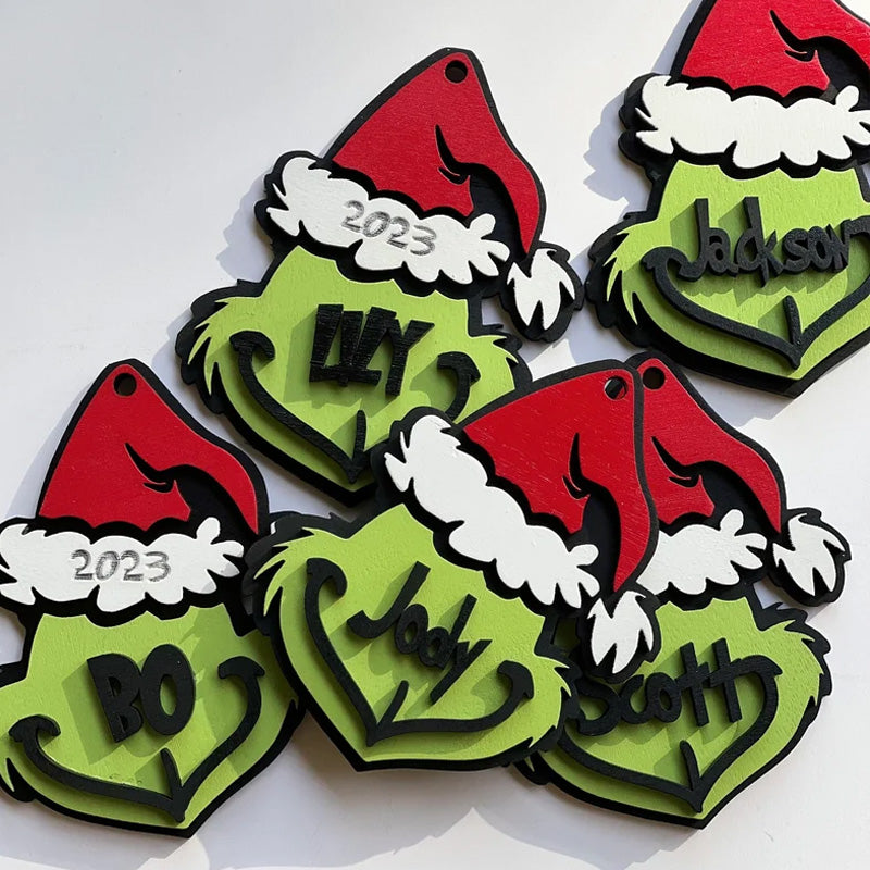 Gepersonaliseerde Grinchmas ornament, kerstversieringen
