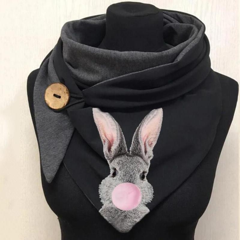 Mode vrouwen afdrukken knop warme Sjaals Shawls