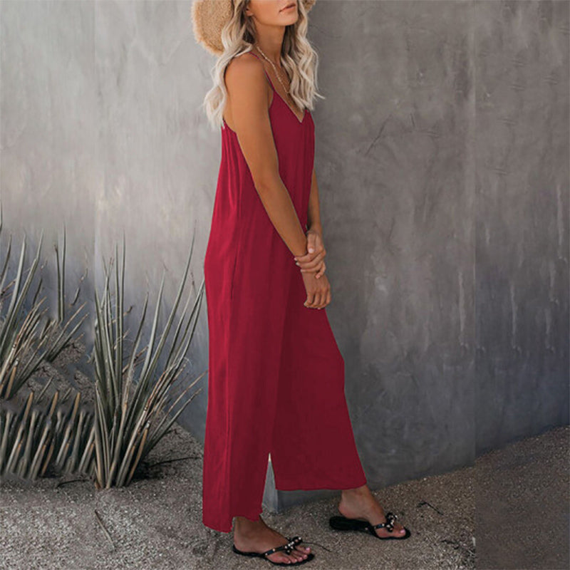 Loose Cami Stretchy Jumpsuit