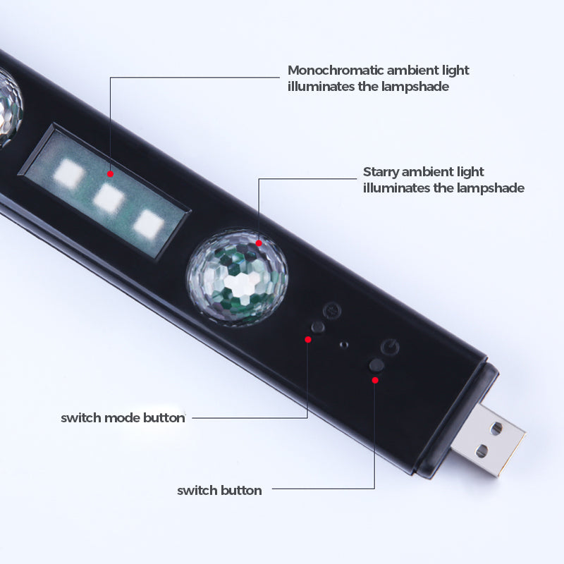 USB oplaadbare kleurrijke led decoratieve verlichting