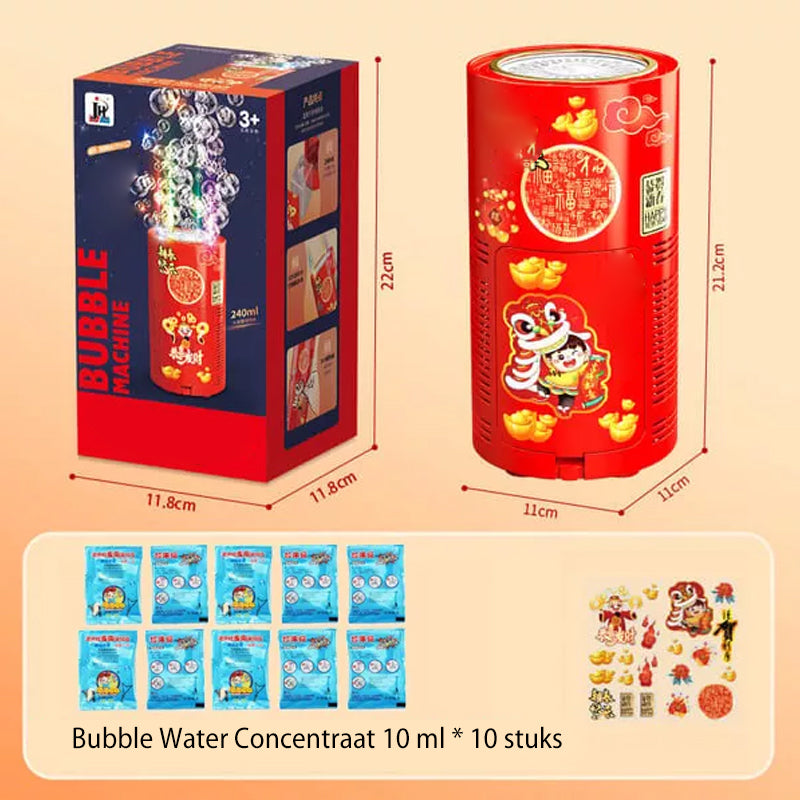 Draagbare vuurwerk bubbelmachine