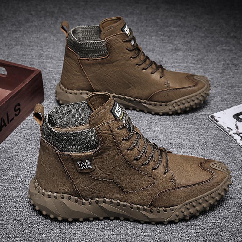 Mannen Retro niet Slip casual enkellaarsjes