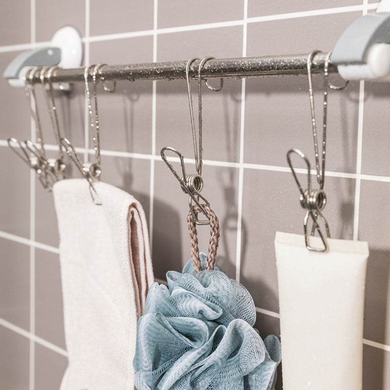 Roestvrijstalen metalen lange staartclip (6 stuks / set)