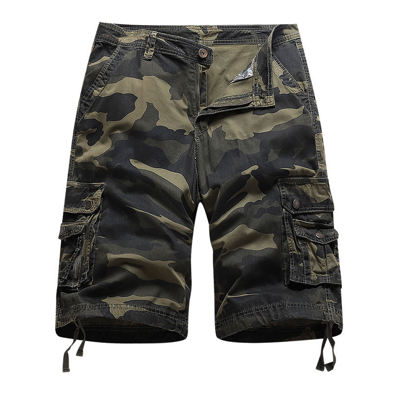 Losse cargoshort voor heren met grote zak