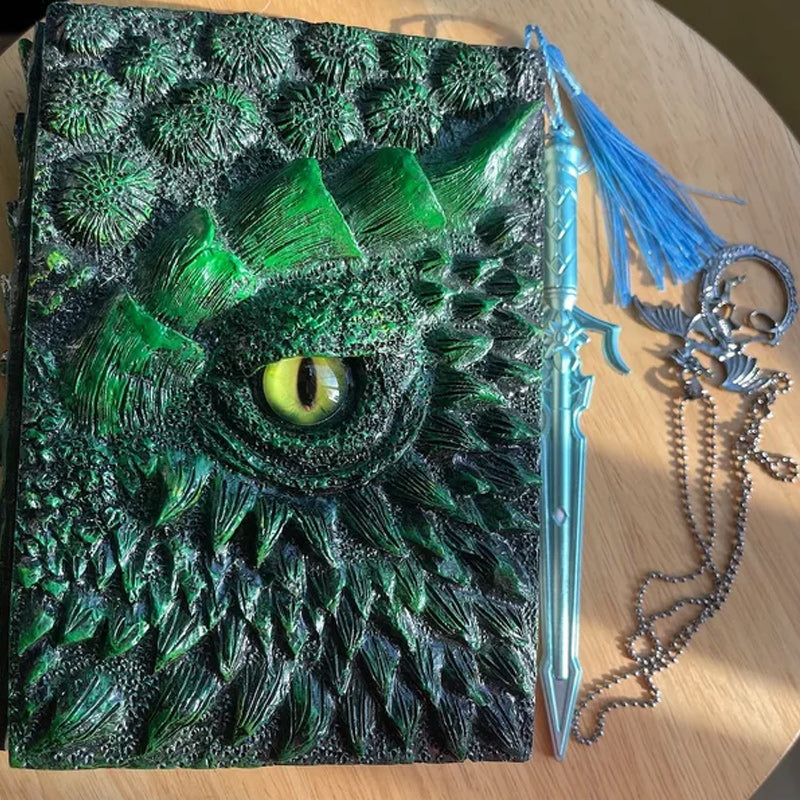 Glorieus 3D Dragon Journal-boek
