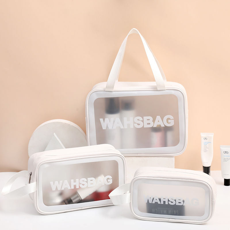 Doorschijnende make-up tas