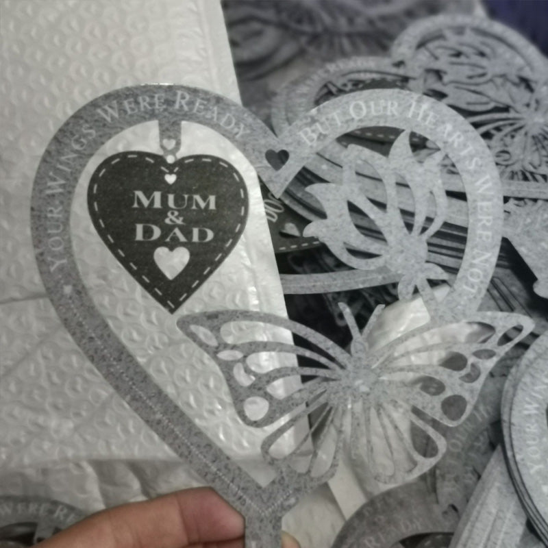 Vlinder Kaart Ornament