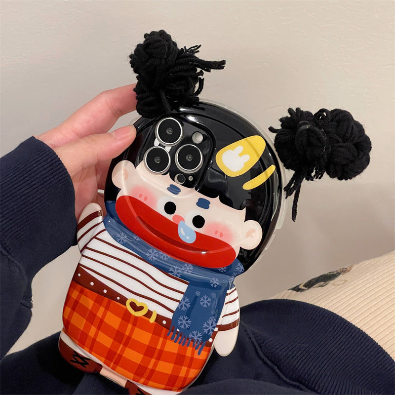 Grappige vlecht badpak telefoonhoesje