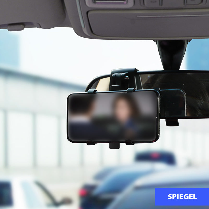 Telefoonhouder met kentekenplaat in het dashboard